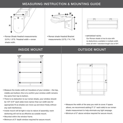 Linen Blend Light Filtering Cordless Roman Shade Natural 29x64' Default -DTYStore