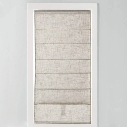 Linen Blend Light Filtering Cordless Roman Shade Natural 31x64' Default -DTYStore