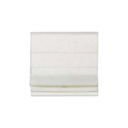 Linen Blend Light Filtering Cordless Roman Shade White 34x64' Default -DTYStore