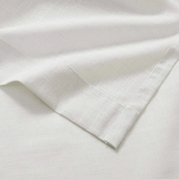 Linen Blend Light Filtering Curtain Panel Pair(2 Pcs Window Panels) Default -DTYStore