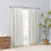Linen Blend Light Filtering Curtain Panel Pair(2 Pcs Window Panels) Default -DTYStore