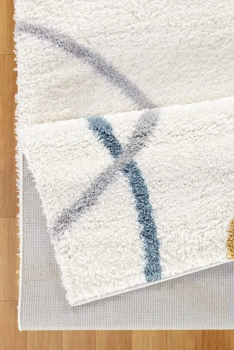 Loft Shag GC_CZY1001 Ivory 7 ft. 10 in. x 9 ft. 10 in. Shaggy Area Rug Default -DTYStore