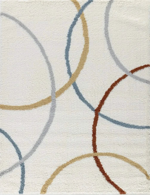 Loft Shag GC_CZY1001 Ivory 7 ft. 10 in. x 9 ft. 10 in. Shaggy Area Rug Default -DTYStore