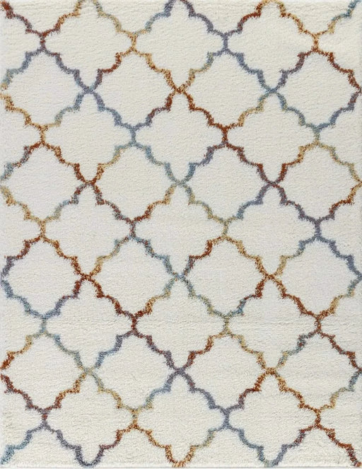 Loft Shag GC_CZY1003 Ivory 7 ft. 10 in. x 9 ft. 10 in. Shaggy Area Rug Default -DTYStore