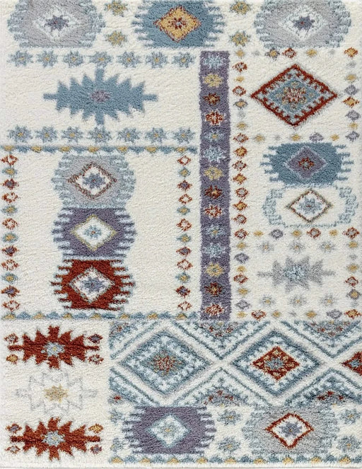 Loft Shag GC_CZY1007 Ivory 7 ft. 10 in. x 9 ft. 10 in. Shaggy Area Rug Default -DTYStore