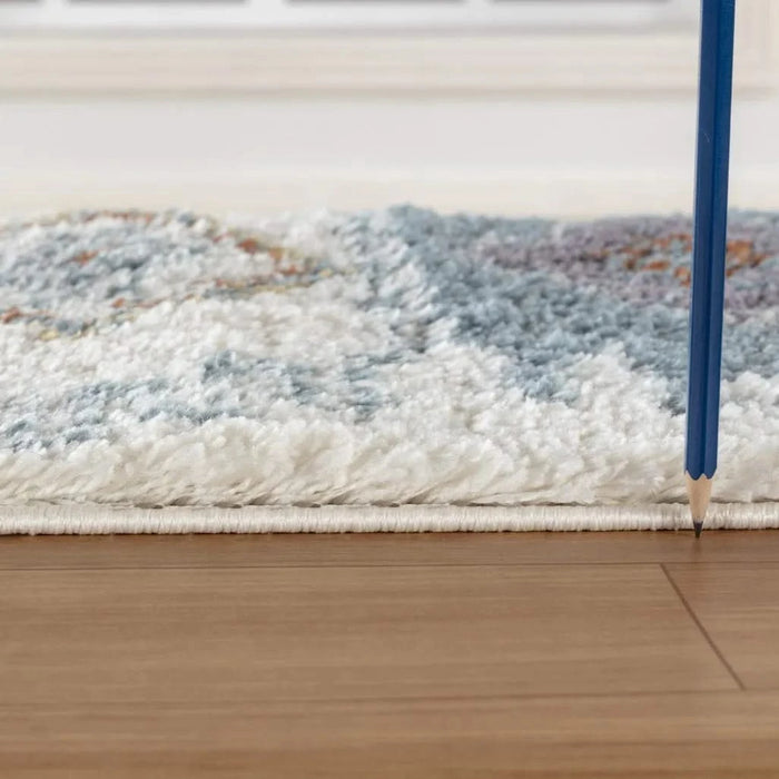 Loft Shag GC_CZY1007 Ivory 7 ft. 10 in. x 9 ft. 10 in. Shaggy Area Rug Default -DTYStore