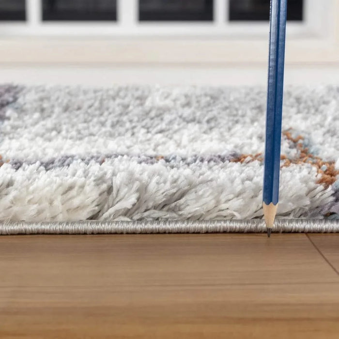 Loft Shag GC_CZY1009 Multi 7 ft. 10 in. x 9 ft. 10 in. Shaggy Area Rug Default -DTYStore