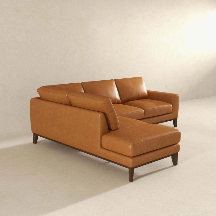 London Leather Sectional Sofa Left Facing Default -DTYStore