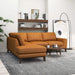 London Leather Sectional Sofa Left Facing Default -DTYStore
