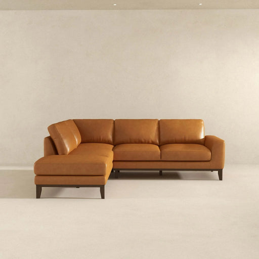 London Leather Sectional Sofa Left Facing Default -DTYStore