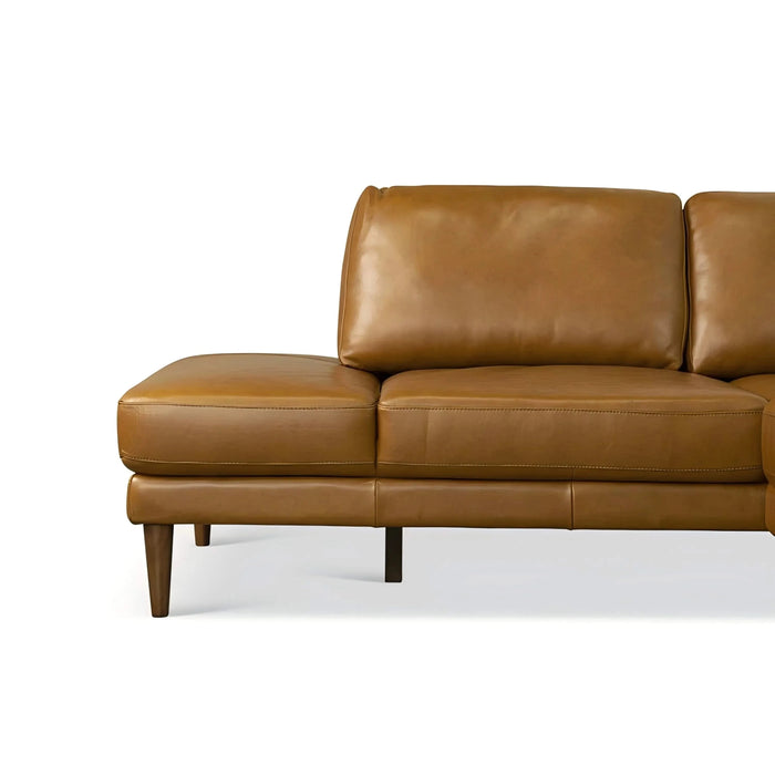 London Leather Sectional Sofa Right Facing Default -DTYStore