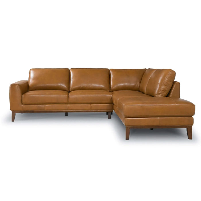 London Leather Sectional Sofa Right Facing Default -DTYStore