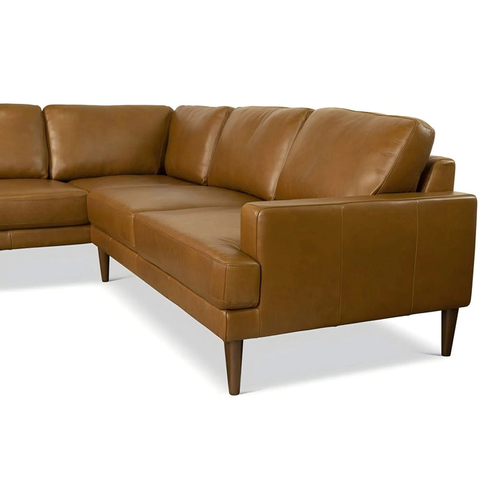 London Leather Sectional Sofa Right Facing Default -DTYStore