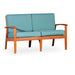 Longs Peak Eucalyptus Loveseat with Cushion Natural Oil Sage -DTYStore