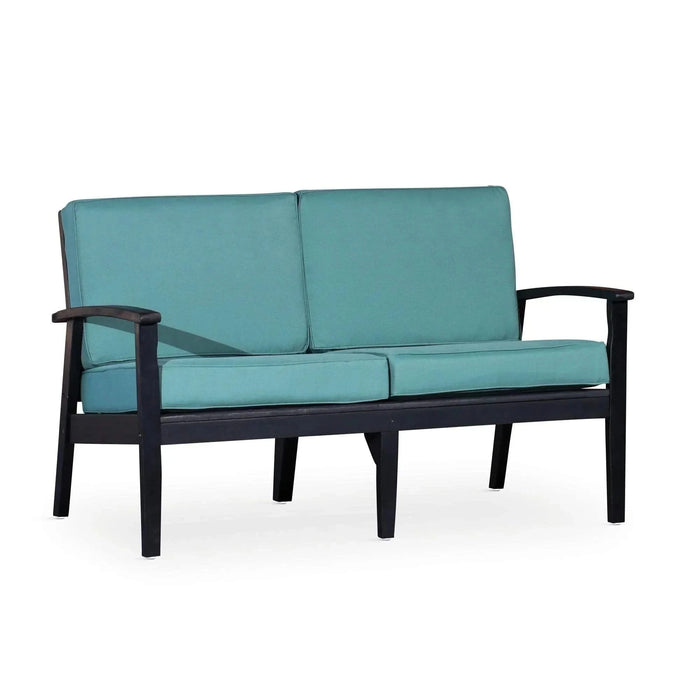Longs Peak Eucalyptus Loveseat with Cushion Espresso Sage -DTYStore