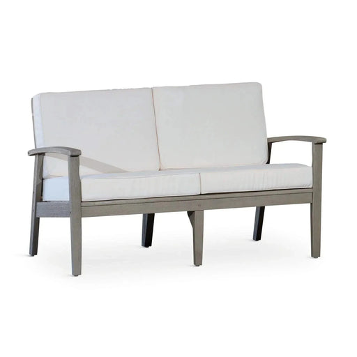 Longs Peak Eucalyptus Loveseat with Cushion Driftwood Gray Cream -DTYStore