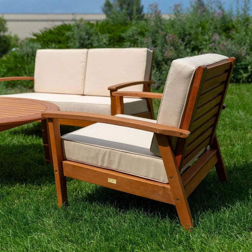 Longs Peak Eucalyptus Loveseat with Cushion -DTYStore