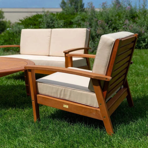 Longs Peak Eucalyptus Loveseat with Cushion -DTYStore