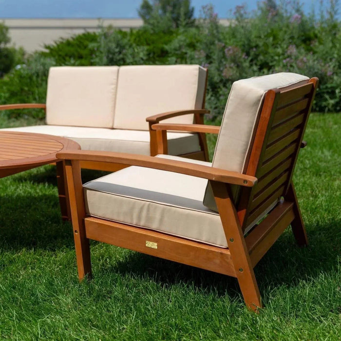 Longs Peak Eucalyptus Loveseat with Cushion -DTYStore