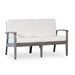Longs Peak Eucalyptus Loveseat with Cushion Silver Gray Cream -DTYStore