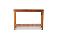Longs Peak Eucalyptus Outdoor Console Table Natural Oil -DTYStore