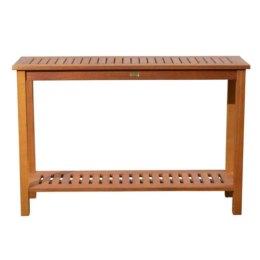 Longs Peak Eucalyptus Outdoor Console Table Driftwood Gray -DTYStore