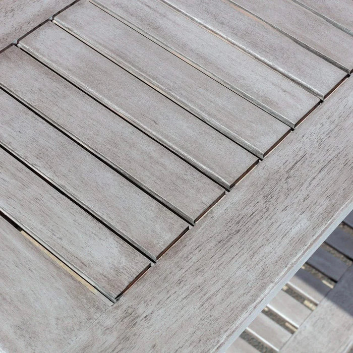 Longs Peak Eucalyptus Outdoor Console Table Silver Gray -DTYStore