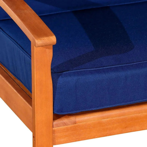 Longs Peak Eucalyptus Outdoor Deep Seat Chair with Cushions -DTYStore