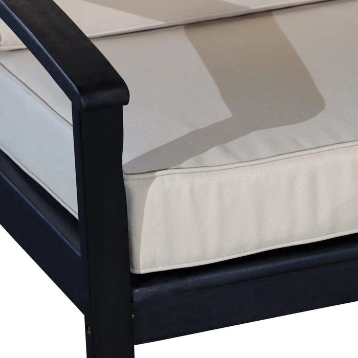 Longs Peak Eucalyptus Outdoor Deep Seat Chair with Cushions -DTYStore