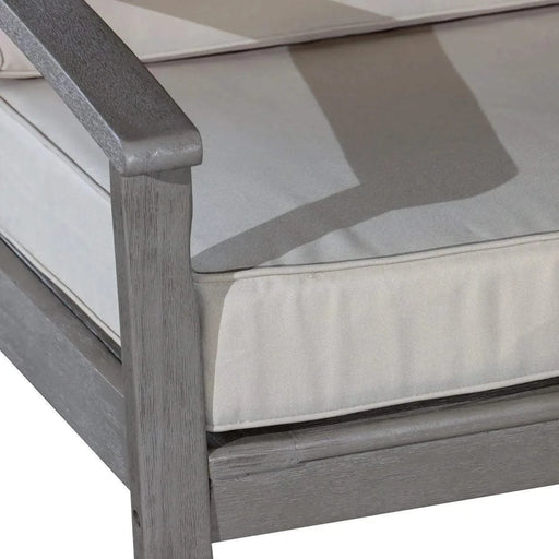 Longs Peak Eucalyptus Outdoor Deep Seat Chair with Cushions -DTYStore