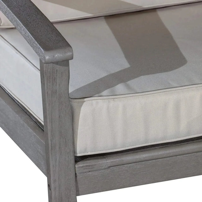 Longs Peak Eucalyptus Outdoor Deep Seat Chair with Cushions -DTYStore