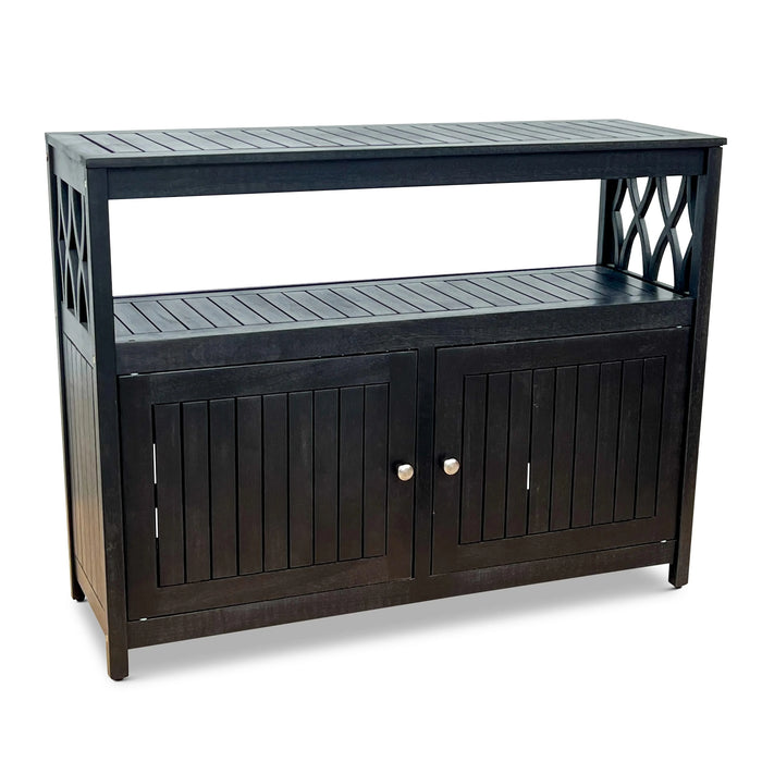 Longs Peak Eucalyptus Outdoor Sideboard Espresso -DTYStore