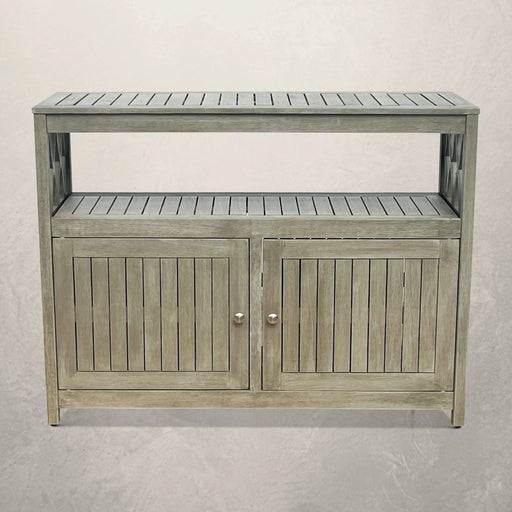 Longs Peak Eucalyptus Outdoor Sideboard Weathered Gray -DTYStore
