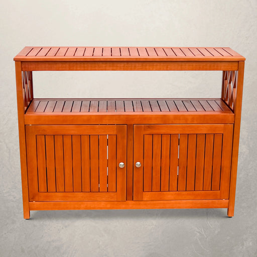 Longs Peak Eucalyptus Outdoor Sideboard Natural Oil -DTYStore