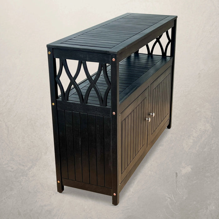 Longs Peak Eucalyptus Outdoor Sideboard Espresso -DTYStore