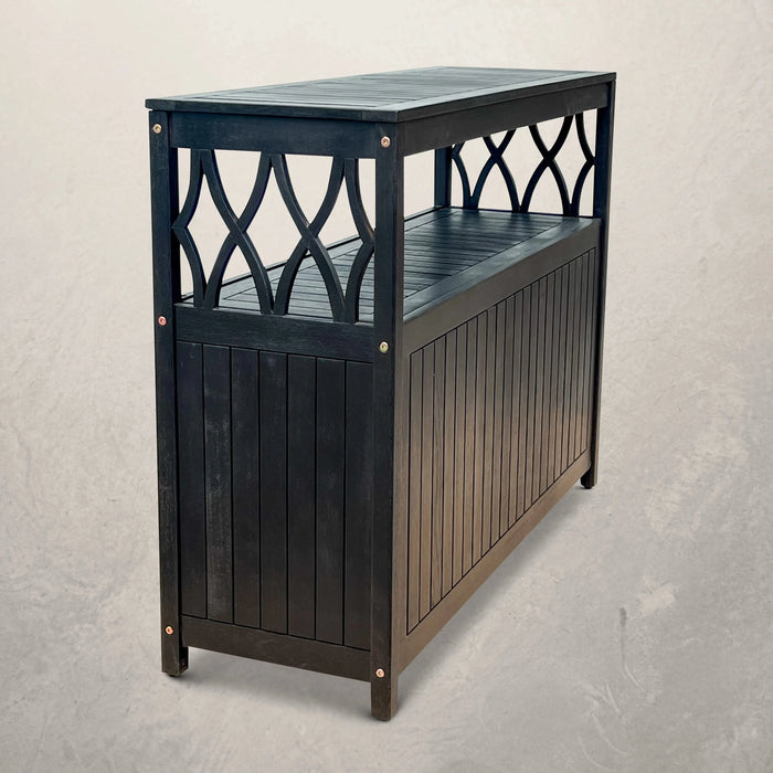 Longs Peak Eucalyptus Outdoor Sideboard Espresso -DTYStore