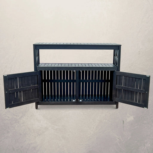 Longs Peak Eucalyptus Outdoor Sideboard Espresso -DTYStore