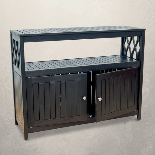 Longs Peak Eucalyptus Outdoor Sideboard Espresso -DTYStore