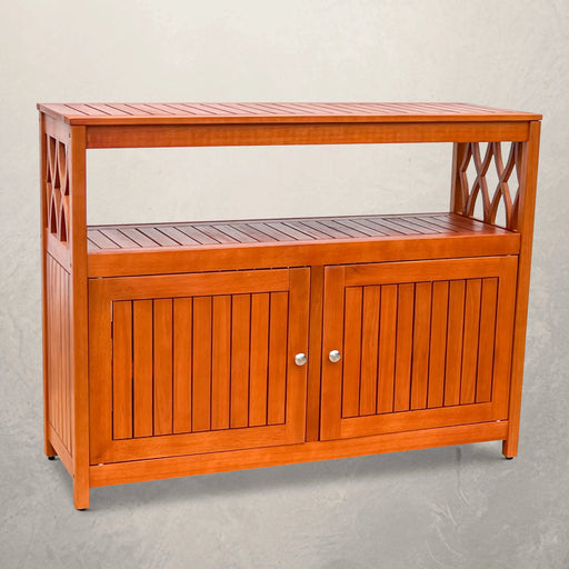 Longs Peak Eucalyptus Outdoor Sideboard Natural Oil -DTYStore