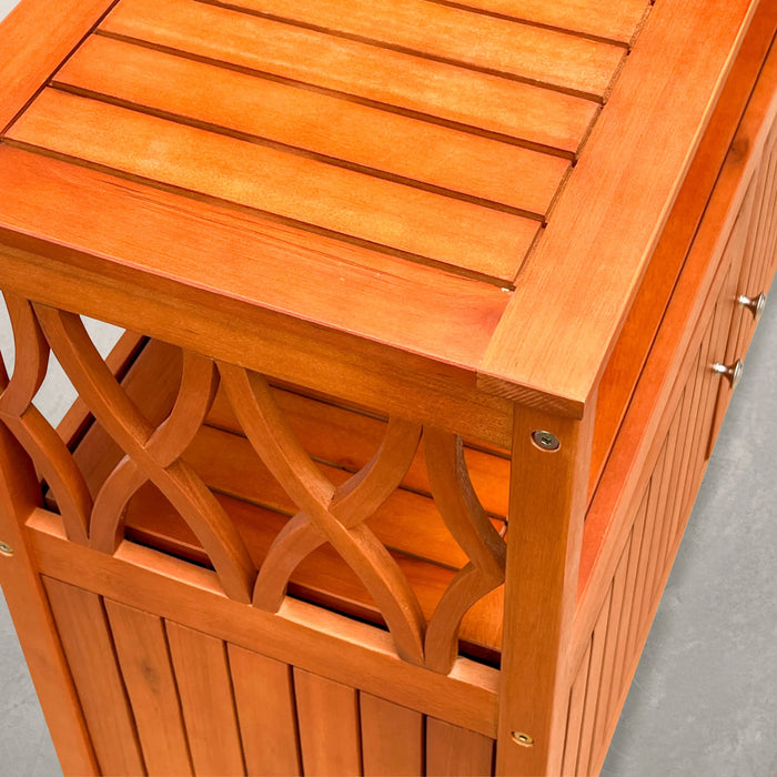 Longs Peak Eucalyptus Outdoor Sideboard Espresso -DTYStore