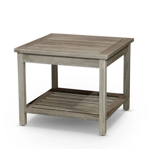 Longs Peak Eucalyptus Outdoor Two Shelf Side Table -DTYStore