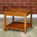 Longs Peak Eucalyptus Outdoor Two Shelf Side Table -DTYStore