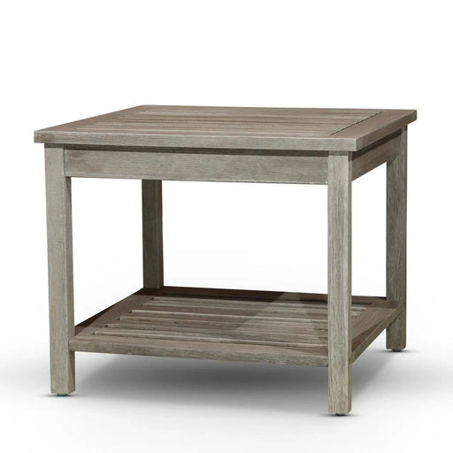 Longs Peak Eucalyptus Outdoor Two Shelf Side Table -DTYStore
