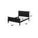 Louis Philippe Black Finish 2PCS Bedroom Set (E. King) Default -DTYStore