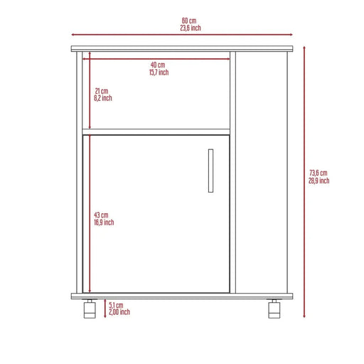 Lower Microwave Pantry 29' H, Single Door Cabinet, One Open Shelf, Three Side Shelves, Black Default -DTYStore