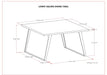 Lowry Square Dining Table Default -DTYStore