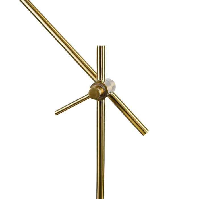 Lumora Table Lamp - High Quality Hotel European Modern Bedside Nightstand Decorative LED Table/Desk Lamp - Black Outer, White Inner, Metal - 15.5 x 5 x 19 inches Default -DTYStore