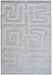 Luna Meara Ivory and White Recycled Polyester Area Rug Default -DTYStore