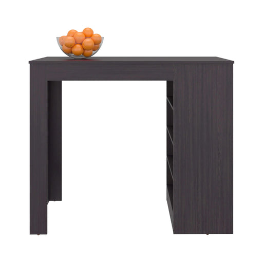 Luna Modern Kitchen Island with Open Storage, Wenge Default -DTYStore