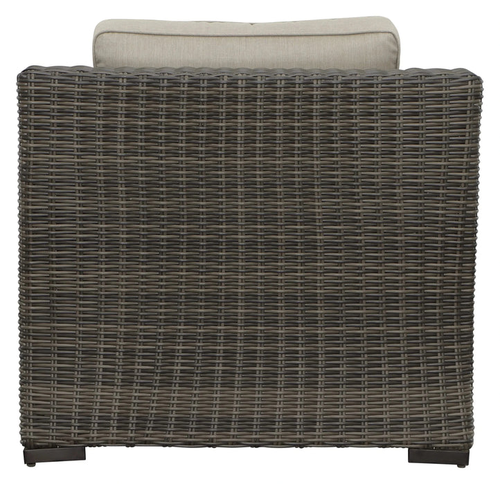 Luxurious Outdoor Lounge Chair - Thick Cushioning, Plush Seat - Beige Seating, Brown Wicker - Stain, Sun, and Weather-Resistant - Rust-Resistant Aluminum Frame Default -DTYStore